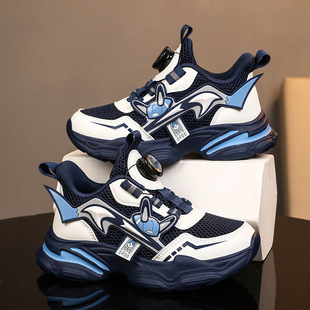 Boys' and Girls' Sports Shoes 2025 for Spring, Summer and Autumn Comfortable and Lightweight for Middle-aged Children and Teenagers with Soft Bottom for Running Students