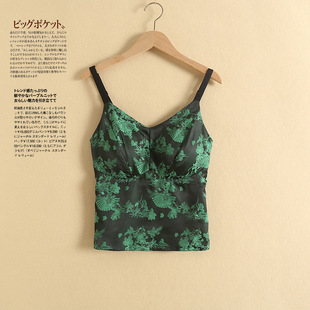 Double-sided Double-wear Camisole National Style Elegant Beautiful Back Base Women's Body-shaping Jacquard Camisole
