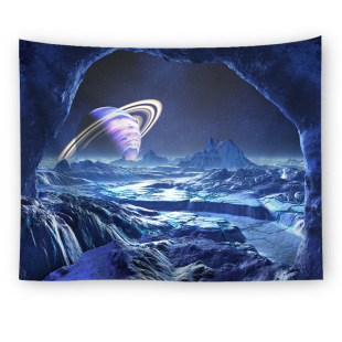 Foreign Trade Europe and America Cosmic Star Printing Tapestry Creative Home Cloth Wall Carpet Painting Polyester Background Painting Hanging Cloth