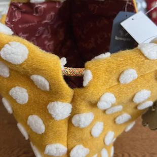 Japanese Kusuguru Woolen Polka Dot Cat Brooch Handbag Hand Bag Can Be Worn on One Shoulder Shopping Bag Work Clothing 211