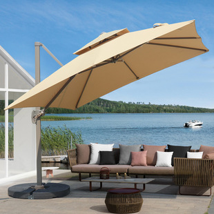 Outdoor Parasol Outdoor Courtyard Open-Air Large Roman Umbrella Cafe Milk Tea Shop Leisure Area Arrangement Tent Large Umbrella