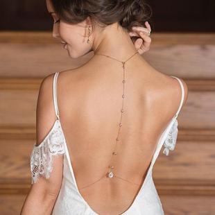 Wind Sexy Water Drop Body Chain European and American Fashion Gorgeous Light Luxury Banquet Diamond Simple Accessories Bride Wedding Dress Cross-border