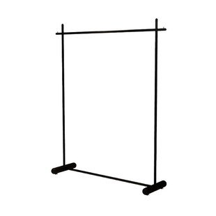 Black Clothing Store Display Rack Women's Clothing Store Floor Hanger Side Hanging Display Shelf Men's Clothing Display Rack Bold