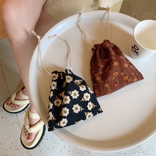 25132 Drawstring Drawstring Pocket Cute Hand Small Cloth Bag Female Student Fit Bag Gift Bag Student Sundries Storage