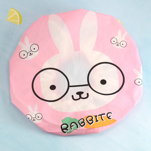 Adult Bath Waterproof Shower Cap Kitchen Oil Smoke Prevention Dustproof Shower Cap Thickened Cartoon EVA Shower Cap Wholesale Dropshipping
