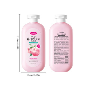 English SADOER Peach Lactic Acid Bacteria Nourishing Body Milk Autumn and Winter Moisturizing Body Cream Cross-border Foreign Trade Wholesale