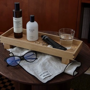 presale Wooden Tray Ins Style Rectangular Solid Wood Storage Tray Small Decorative Storage Tray