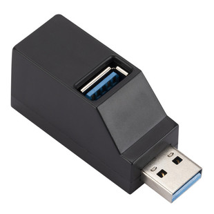 Мини-портативный 3-портовый разветвитель USB2.0 3,0, встроенный USB-концентратор, концентратор расширения для отправки шнурка