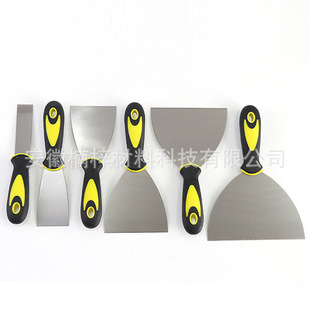 Source Factory Wholesale Customized Multi-Purpose Cleaning Knife Putty Knife Two-Color Plastic Handle Building Material Cement Knife