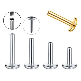 F136 Titanium Alloy Mirror Polished 0.9 Internal Thread/Pin Base 18K Gold Hand-Polished Mirror Replacement Rod