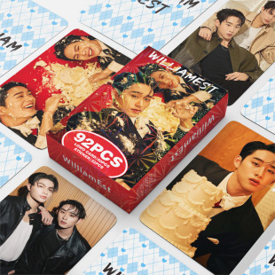 Pre-Sale 92 Lomo Cards Williamest High-Definition Photo Cards Star Peripheral Box Collection Cards Greeting Card Stickers