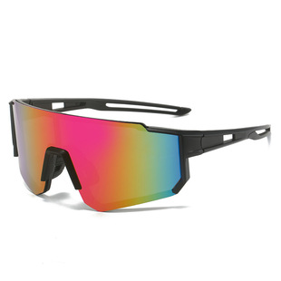 Cross-border new men's and women's outdoor riding sunglasses conjoined bicycle sandproof glasses sports sunglasses 9815