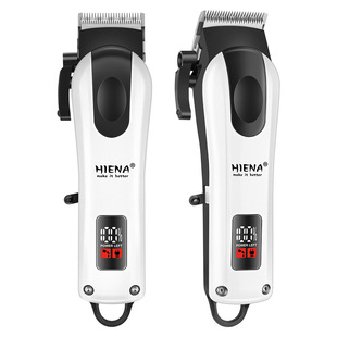 HIENA factory wholesale electric clippers home hair clipper LCD screen oil head scissors razor adult hair salon haircut