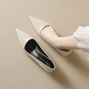 Weiwei Girl 378-1 Not Tired High Heels Women's Stiletto Heel French Commuter Work Shoes Shallow Mouth Single Shoes Women's Pointed Head