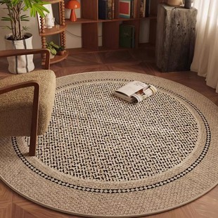 Advanced Sense Round Modern Carpet Living Room Sofa Coffee Table Carpet Study Room Turning Chair Cushion Shaking Chair Cushion Bedroom Bedside Cushion