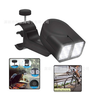 Outdoor barbecue lamp portable night mountaineering sleeping lamp double 360 ° rotatable night barbecue lamp
