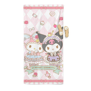 Sanrio Beach Towel Cartoon Kitty Cat Printed Bath Towel Towel Bath Towel Thickened Microfiber Beach Towel