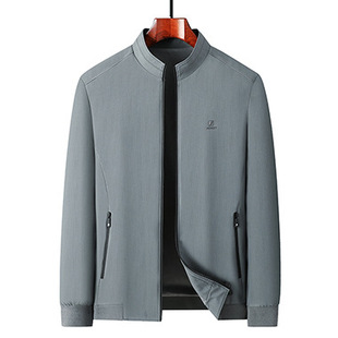 2024 Spring and Autumn Explosions Men's Jacket Fashion Collar Casual Top Jacket Loose Casual Zipper Jacket Men's Trendy