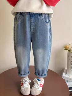 Quality Original in stock Straight Hair 2025 Spring and Autumn New Explosions Girls Loose Casual Jeans