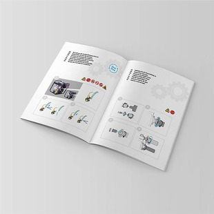 Product instruction manual printing factory folding manual printing folding black and white color instruction printing