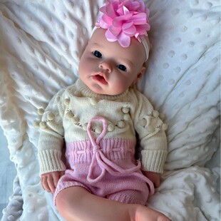 20 Inch Pure Silicone Open Eyes Bathing Rebirth Doll Platinum Silicone Doll Drinking Water Cross-border Manufacturer Supply