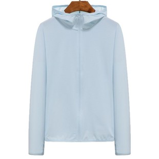 Summer outdoor couple's sunscreen clothing thin anti-ultraviolet ice silk lightweight men's and women's hooded sunscreen clothing
