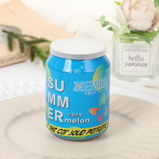 New Creative Cola Can Car Aromatherapy Long-lasting Light Fragrance Can Solid Balm Ornaments Indoor Ornaments Decoration