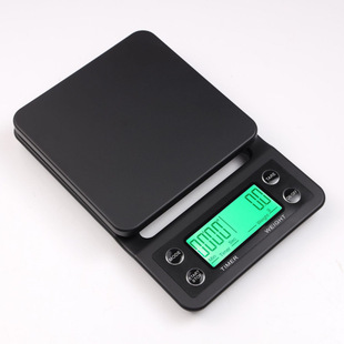 Kitchen scale weighing hand coffee scale timing baking multi-function high precision 0.1g electronic scale 3kg Amazon