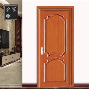 Jinfuya original wooden door walnut original wooden door Chinese solid wooden door Sapele bedroom door paint door indoor flat open