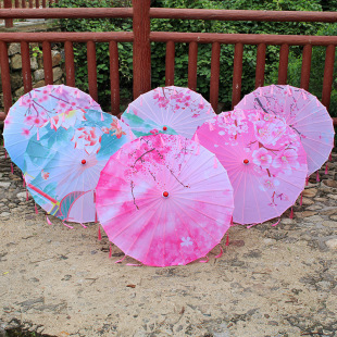 Floral Tassel Umbrella, Han Dynasty Umbrella, Ceiling Decoration Umbrella, Photo Photography, Ancient Style Prop Umbrella, Dance Oil Paper Umbrella