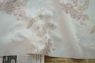Женский весенне-осенний жилет Cheongsam в национальном стиле с тиснением из золотого Шелкового журавля, новая ткань в китайском стиле, изысканная нежная декоративная ткань