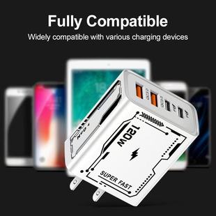 Стандарт 120W мульти-рот мобильный телефон зарядное устройство двойной тип-c 2USB зарядное устройство 5V/2APD США-Европа-английский адаптер