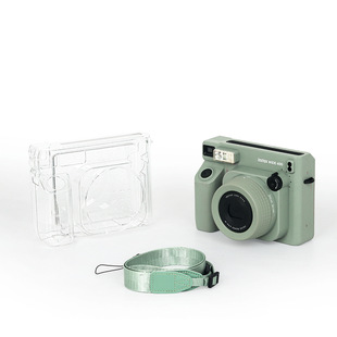 for polaroid wide400 crystal protective case anti-scratch drop with rope cover transparent simple PC camera case