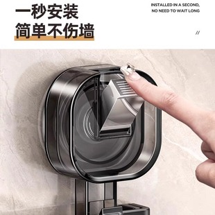 Cross-border kitchen wall-mounted pot lid storage rack storage rack household pot lid rack non-perforated suction cup installation wholesale