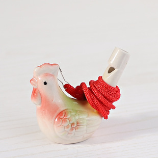Factory direct wholesale ceramic waterbird whistle children bird whistle scenic spot best selling stall ceramic crafts