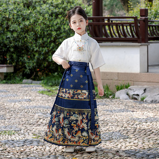 Wholesale children's horse-faced skirt set new girls ancient costume Chinese traditional Chinese clothing Hanfu boys Chinese style Tang suit performance