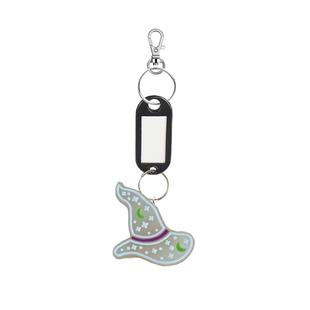 Cross-border Fluorescent Witch Series Colorfulful Plastic Sign Key Tag temu Classification Label Key Sign