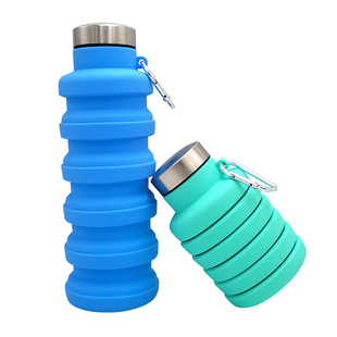 500ml portable silicone telescopic cup with telescopic cup outdoor activities mountaineering travel folding cup