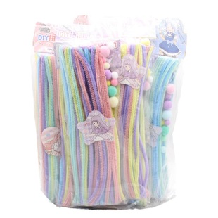Wholesale Twist Bar Macaron Color Twist Rope Children's DIY Handmade Material Bouquet Color Encryption Hair Root Tops