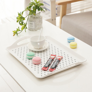 Supply Shuangjian brand creative white gray dot TPR aviation two-color non-slip tray