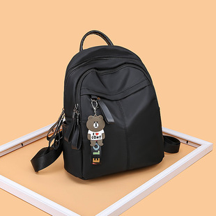 Autumn and Winter New Oxford Cloth Backpack Women's 2025 New Fashionable Korean Style Fashionable All-match Schoolbag Canvas Women's Bag Small
