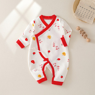 Baby clothes baby jumpsuit newborn romper Heshang clothing infant romper long sleeve cotton boneless clothes