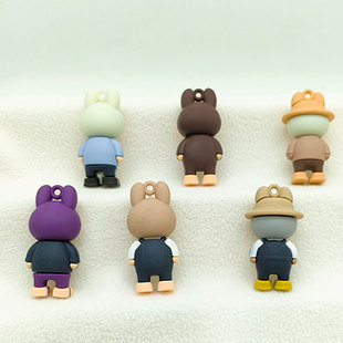 New cross-border cartoon cloth cloth small sheep doll key chain pendant soft rubber three-dimensional cute key chain wholesale