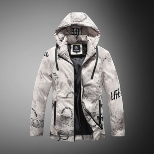 New arrival cotton-padded coat men's fur collar fleece-lined thickened coat windbreaker winter casual hooded warm cotton-padded jacket mid-length