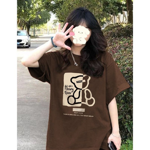 Design Sense Niche Short-sleeved T-shirt Women's Xiagang Flavor Chic Loose Slimming Half-sleeved T-shirt Top
