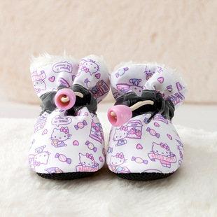 Autumn and winter lambskin dog shoes winter out cotton shoes warm small dog dog foot cover shoes cover non-slip shoes