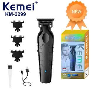 Kemei/KEMEI cross-border powder metallurgy cutter head KM2299 hair clipper new clipper fast charging electric clipper