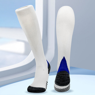24-25 Cross-Border Adult Football Socks Towel Bottom Non-Slip Thickeneded Kidsren's Sports Socks Long Sweat-Absorbent Casual Socks