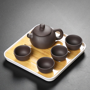 Complete Set of Kung Fu Small Tea Set Home Single Simple Modern Japanese Hotel Room Dormitory Tea Pot Tea Cup
