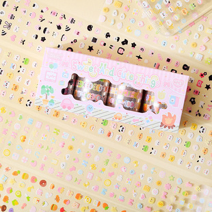 ZABC PET Tape Set Box Sweet Cute Series Cute Exquisite Hand Account Decorative Material Recycling Post